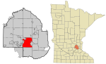 Hennepin County Minnesota Incorporated and Unincorporated areas Minnetonka Highlighted